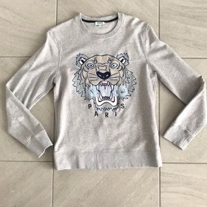 Kenzo Sweater Grey Light Blue